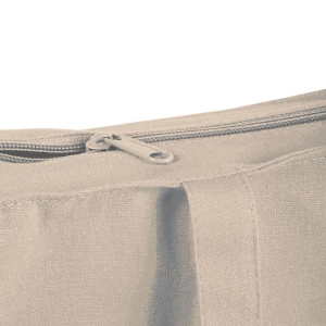 Shopper avec soufflet en coton 250 g/m2, anses longues et fermeture avec zip 5