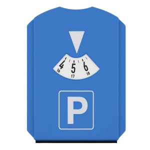 Disque de stationnement avec racleur   glace et 3 jetons pour chariot (15,5x11,8cm) 3