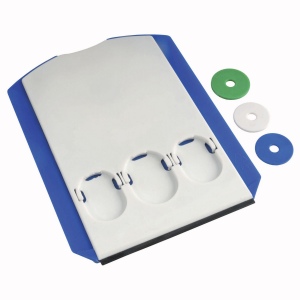Disque de stationnement avec racleur   glace et 3 jetons pour chariot (15,5x11,8cm) 4