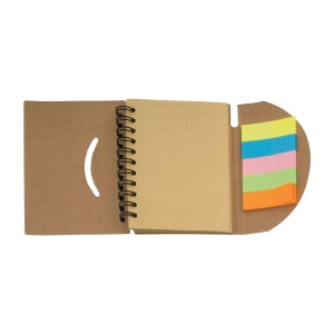 Bloc-notes en papier recyclable avec feuilles post-it (8,7x10,9x0,7 cm) 3