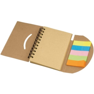 Bloc-notes en papier recyclable avec feuilles post-it (8,7x10,9x0,7 cm) 4