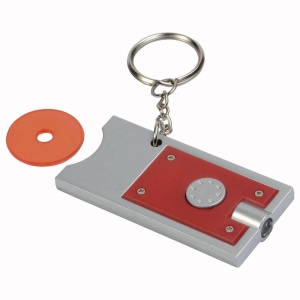 Porte-cles avec jeton pour chariot et lumiere (6,5x2,8cm) 23