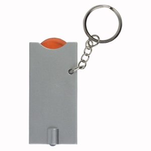 Porte-cles avec jeton pour chariot et lumiere (6,5x2,8cm) 24