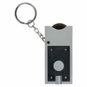 Porte-cles avec jeton pour chariot et lumiere (6,5x2,8cm) 25