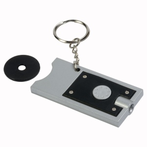Porte-cles avec jeton pour chariot et lumiere (6,5x2,8cm) 26