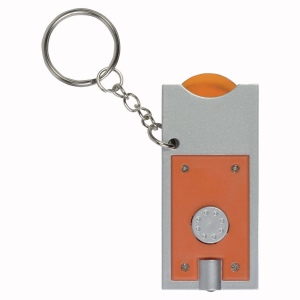 Porte-cles avec jeton pour chariot et lumiere (6,5x2,8cm) 12