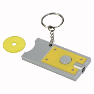 Porte-cles avec jeton pour chariot et lumiere (6,5x2,8cm) 16