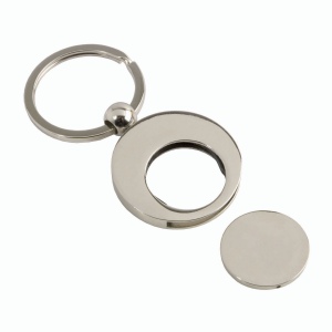 Porte-cl s en m tal  avec  jeton pour chariot (6x2,3cm) 2