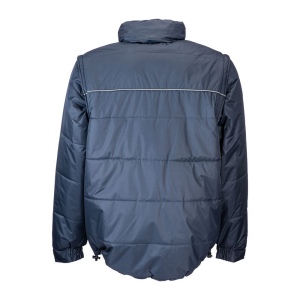 Veste rembourrée en polyester Pongee avec manches détachables et poche porte-badge d'ident 4