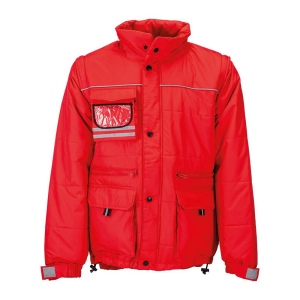Veste rembourrée en polyester Pongee avec manches détachables et poche porte-badge d'ident 3