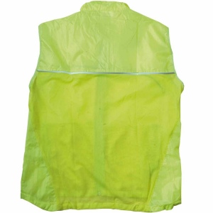 Gilet de haute visibilité en polyester avec filet aéré sur le dos de couleur fluo avec ban 5