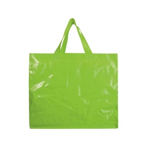 Shopper avec soufflet en PP laminé 120g/m2, anses longues en ruban 11