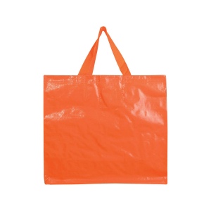 Shopper avec soufflet en PP laminé 120g/m2, anses longues en ruban 17