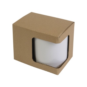 Tasse en céramique avec surface pour marquage avec boite 3