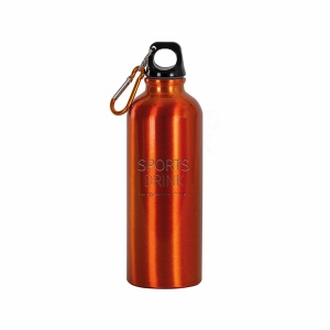 Gourde en aluminium ( 500ml), avec bouchon en plastique et mousqueton 7