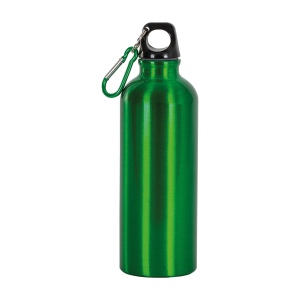 Gourde en aluminium ( 500ml), avec bouchon en plastique et mousqueton 5