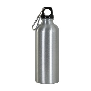 Gourde en aluminium ( 500ml), avec bouchon en plastique et mousqueton 3
