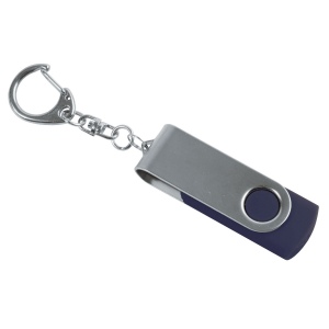 Clé USB 4 Gb pivotante ABS/caoutchouc/Métal 5
