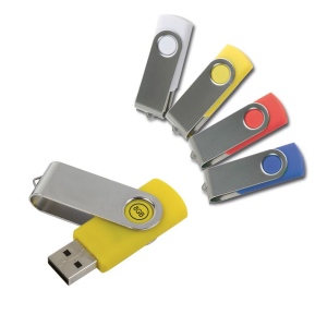 Clé USB 8 Gb pivotante ABS/caoutchouc/Métal 12
