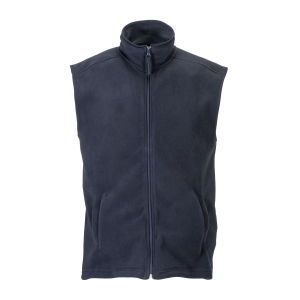 Gilet polaire sans manche 180g/m2 avec fermeture éclair et 2 poches latérales. Tailles S/M