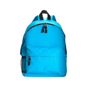 Sac à dos en polyester 600D avec 3 poches, dont une latèrale en filet. Bretelles réglables 19