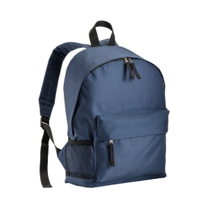 Sac à dos en polyester 600D avec 3 poches, dont une latèrale en filet. Bretelles réglables 11