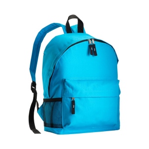 Sac à dos en polyester 600D avec 3 poches, dont une latèrale en filet. Bretelles réglables 5