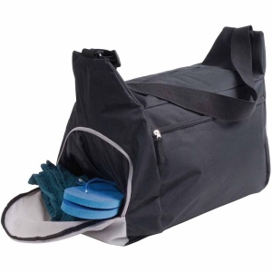 Sac de sport/sac de voyage en polyester 600D avec bandoulière réglable, 2 compartiments 4
