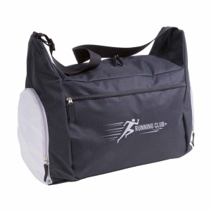 Sac de sport/sac de voyage en polyester 600D avec bandoulière réglable, 2 compartiments 8