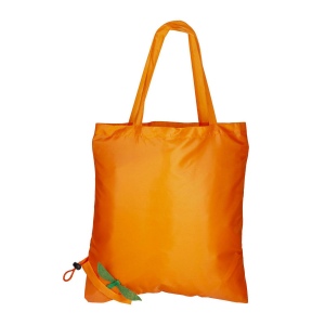 Shopper pliable en forme d'orange, mure et citron en polyester 190T avec mousqueton 12