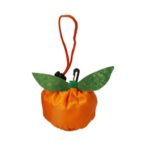 Shopper pliable en forme d'orange, mure et citron en polyester 190T avec mousqueton 13