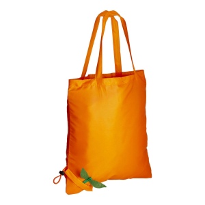 Shopper pliable en forme d'orange, mure et citron en polyester 190T avec mousqueton 4