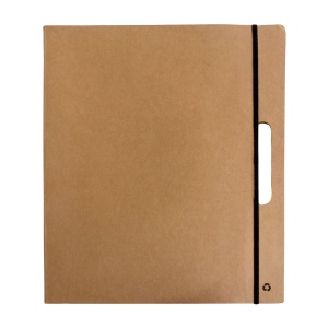 Malette porte-bloc en carton avec post-it et stylo 2