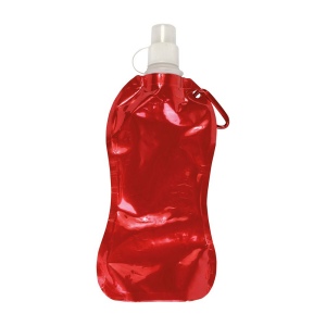 Gourde en PE/PET repliable (480ml), avec mousqueton (27 cm de haut pour 10,5 cm de largeur 5