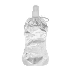 Gourde en PE/PET repliable (480ml), avec mousqueton (27 cm de haut pour 10,5 cm de largeur 7
