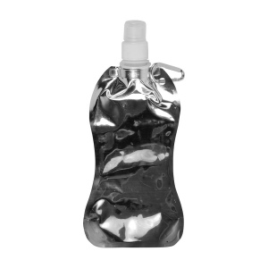 Gourde en PE/PET repliable (480ml), avec mousqueton (27 cm de haut pour 10,5 cm de largeur 3