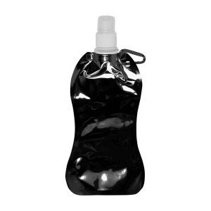 Gourde en PE/PET repliable (480ml), avec mousqueton (27 cm de haut pour 10,5 cm de largeur 6