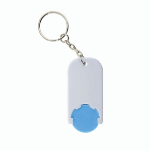 Porte-cl s en plastique avec jeton pour le chariot (2,8 x 6 x0,4 cm) 10