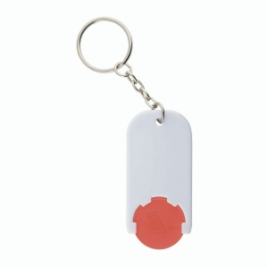 Porte-cl s en plastique avec jeton pour le chariot (2,8 x 6 x0,4 cm) 21