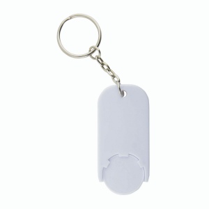 Porte-cl s en plastique avec jeton pour le chariot (2,8 x 6 x0,4 cm) 25