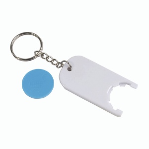 Porte-cl s en plastique avec jeton pour le chariot (2,8 x 6 x0,4 cm) 11