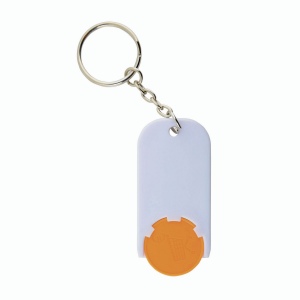Porte-cl s en plastique avec jeton pour le chariot (2,8 x 6 x0,4 cm) 14