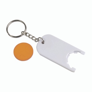 Porte-cl s en plastique avec jeton pour le chariot (2,8 x 6 x0,4 cm) 15
