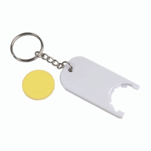 Porte-cl s en plastique avec jeton pour le chariot (2,8 x 6 x0,4 cm) 17