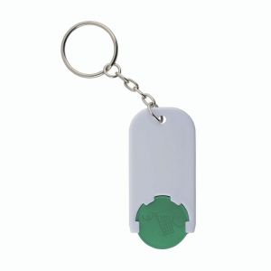 Porte-cl s en plastique avec jeton pour le chariot (2,8 x 6 x0,4 cm) 18