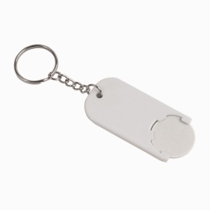 Porte-cl s en plastique avec jeton pour le chariot (2,8 x 6 x0,4 cm) 9