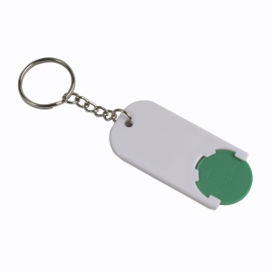 Porte-cl s en plastique avec jeton pour le chariot (2,8 x 6 x0,4 cm) 6