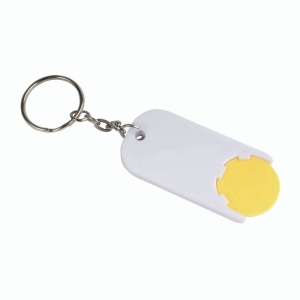 Porte-cl s en plastique avec jeton pour le chariot (2,8 x 6 x0,4 cm) 5