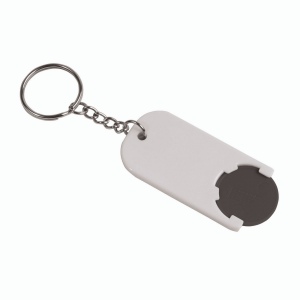 Porte-cl s en plastique avec jeton pour le chariot (2,8 x 6 x0,4 cm) 8