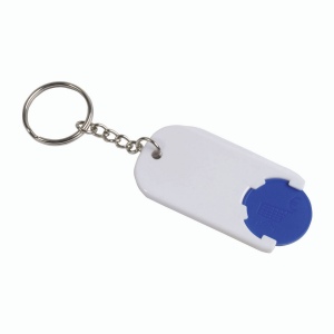 Porte-cl s en plastique avec jeton pour le chariot (2,8 x 6 x0,4 cm) 3